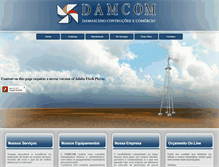 Tablet Screenshot of damcom.com.br